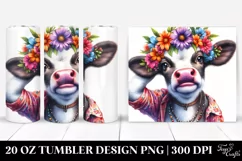 Cute Baby Cow Posing like a Model | 20 oz Tumbler Product Image 1