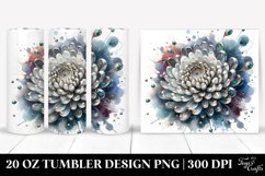 20 Oz Tumbler Sublimation | Shiny Chrysanthemum Metallic Product Image 1