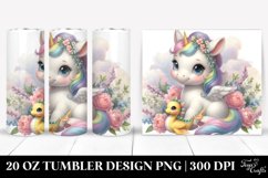 Cute Baby Unicorn Snapdragons | 20 oz Tumbler Product Image 1