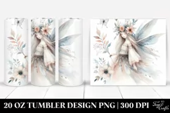 Washed Watercolor Boho Fairy | 20 oz Tumbler Product Image 1