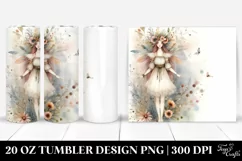 Washed Watercolor Boho Fairy | 20 oz Tumbler Product Image 1
