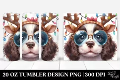 Expressive Baby Watercolor English Springer Spaniel PNG Product Image 1