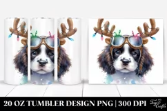 Expressive Baby Watercolor English Springer Spaniel PNG Product Image 1