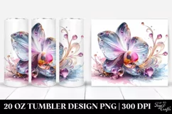 Shiny Orchid Watercolor Tumbler Product Image 2