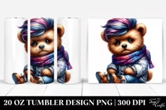 Cute Baby Bear Winter Dressed | 20 oz Tumbler Product Image 1