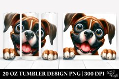 Cute Crazy Boxer Watercolor | 20 Oz Tumbler Product Image 1