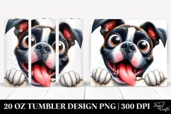 Cute Crazy Boxer Watercolor | 20 Oz Tumbler Product Image 1