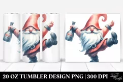 Retro Dancing Gnome Clipart, High-Res 20 Oz Tumbler Product Image 1