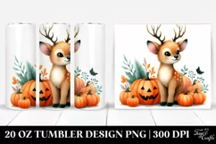 Simple Watercolor Baby Elk | 20 oz Tumbler Product Image 1