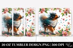 Dog Tumbling Spring Petals | 20 Oz Tumbler Product Image 1