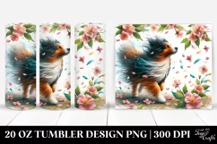 Dog Tumbling Spring Petals | 20 Oz Tumbler Product Image 1