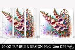 Stained Foxglove Retro Frame | 20 oz Tumbler Product Image 1