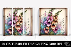 Stained Foxglove Retro Frame | 20 oz Tumbler Product Image 1
