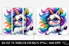 Dancing Baby Unicorn Clipart, High-Res 20 Oz Tumbler Product Image 1