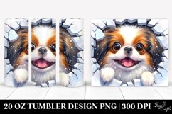 Cute Crazy Japanese Chin Watercolor | 20 Oz Tumbler Product Image 1