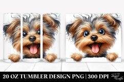 Cute Crazy Yorkipoo Watercolor | 20 Oz Tumbler Product Image 1