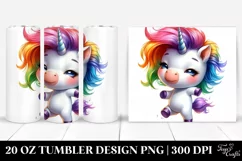Dancing Baby Unicorn | 20 oz Tumbler Product Image 1