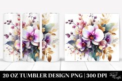 Vibrant Abstract Bouquet Gold Foil Orchid Product Image 1