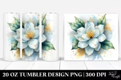 Shiny Jasmine Golden Tumbler Product Image 1