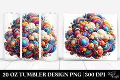 Colorful Vibrant Whimsical Cloud | 20 oz Tumbler Product Image 1