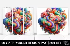 Colorful Vibrant Whimsical Cloud | 20 oz Tumbler Product Image 1