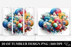 Colorful Vibrant Whimsical Cloud | 20 oz Tumbler Product Image 1