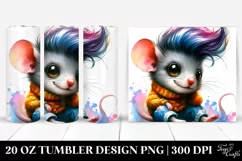 Cute Baby Mouse Drawing | 20 oz Tumbler Product Image 1