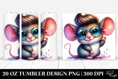 Cute Baby Mouse Drawing | 20 oz Tumbler Product Image 1