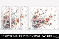 Tumbling Spring Petals Watercolor Pastel Tumbler Product Image 1