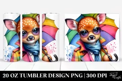 Cute Baby Deer Drawing | 20 oz Tumbler Product Image 1