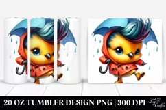 Baby Bird Dancing with Cool Haircut PNG Product Image 1