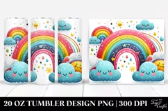 Colorful Whimsical Rainbow | 20 oz Tumbler Product Image 1
