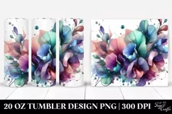 Abstract Sweet Pea Design | 20 Oz Tumbler Product Image 1