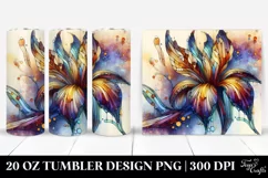 Abstract Wooden Iris Design | 20 Oz Tumbler Product Image 1