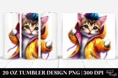 Model Cat with Cool Haircut PNG Product Image 1