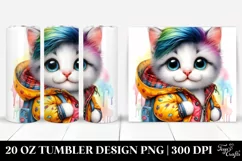Model Cat with Cool Haircut PNG Product Image 1