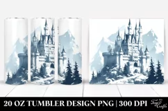 Simple Castle Digital Painting | 20 oz Tumbler Product Image 1