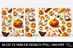 Simple Candy Corn Digital Painting | 20 oz Tumbler Product Image 1