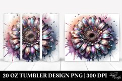 Shiny Gerbera Metallic Tumbler Product Image 1