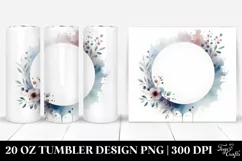 Simple Washed Watercolor | 20 oz Tumbler Product Image 1