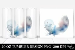 Simple Washed Watercolor | 20 oz Tumbler Product Image 1