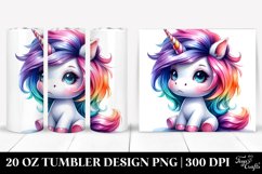Cute Baby Unicorn Sitting | 20 oz Tumbler Product Image 1