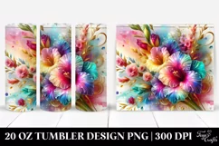 Glossy Gladiolus Design | 20 Oz Tumbler Product Image 1