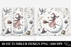 Whimsical Witch Watercolor | 20 oz Tumbler Product Image 1