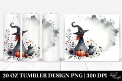 Whimsical Witch Watercolor | 20 oz Tumbler Product Image 1