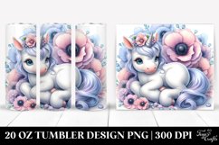 Baby Unicorn Anemone Frame | 20 oz Tumbler Product Image 1