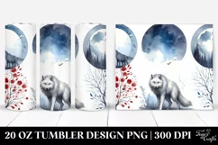 Simple Werewolf Watercolor | 20 oz Tumbler Product Image 1