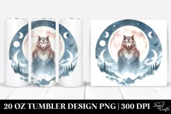Simple Werewolf Watercolor | 20 oz Tumbler Product Image 1