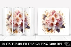 Shiny Rhododendron with Insertions | 20 oz Tumbler Product Image 1
