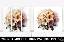 Shiny Rhododendron with Golden Insertions | 20 Oz Tumbler Product Image 1